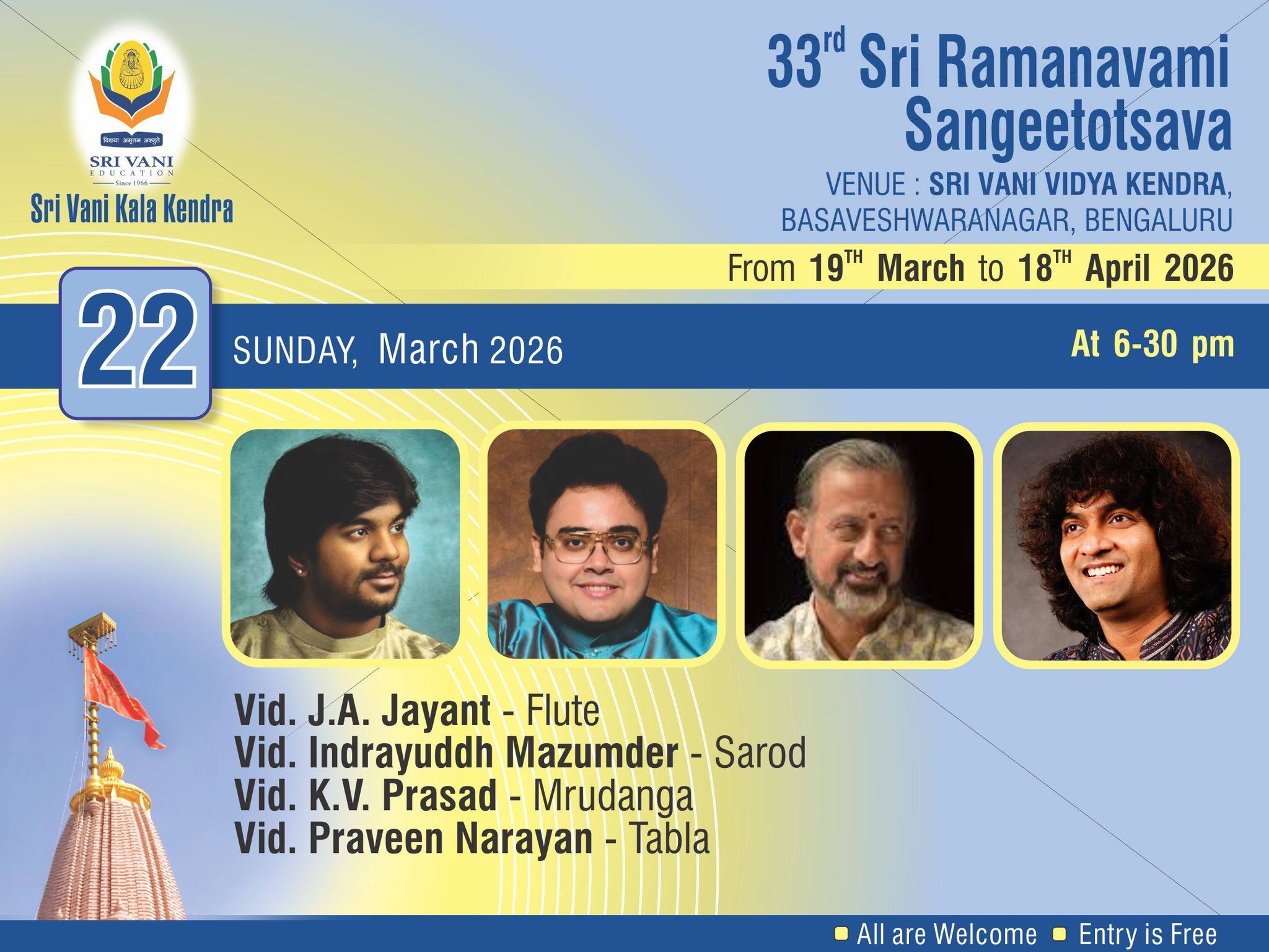 Sarod Concert poster