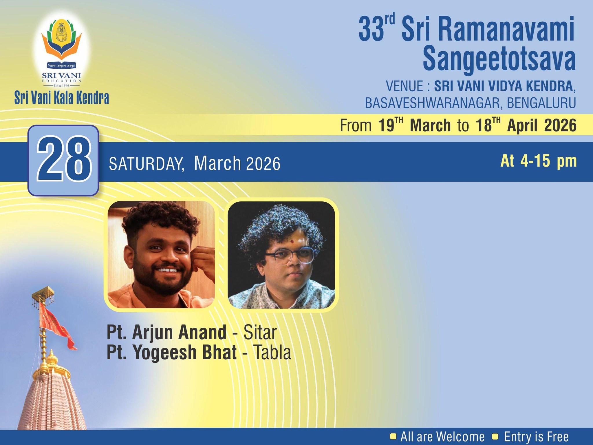 Sitar Concert poster