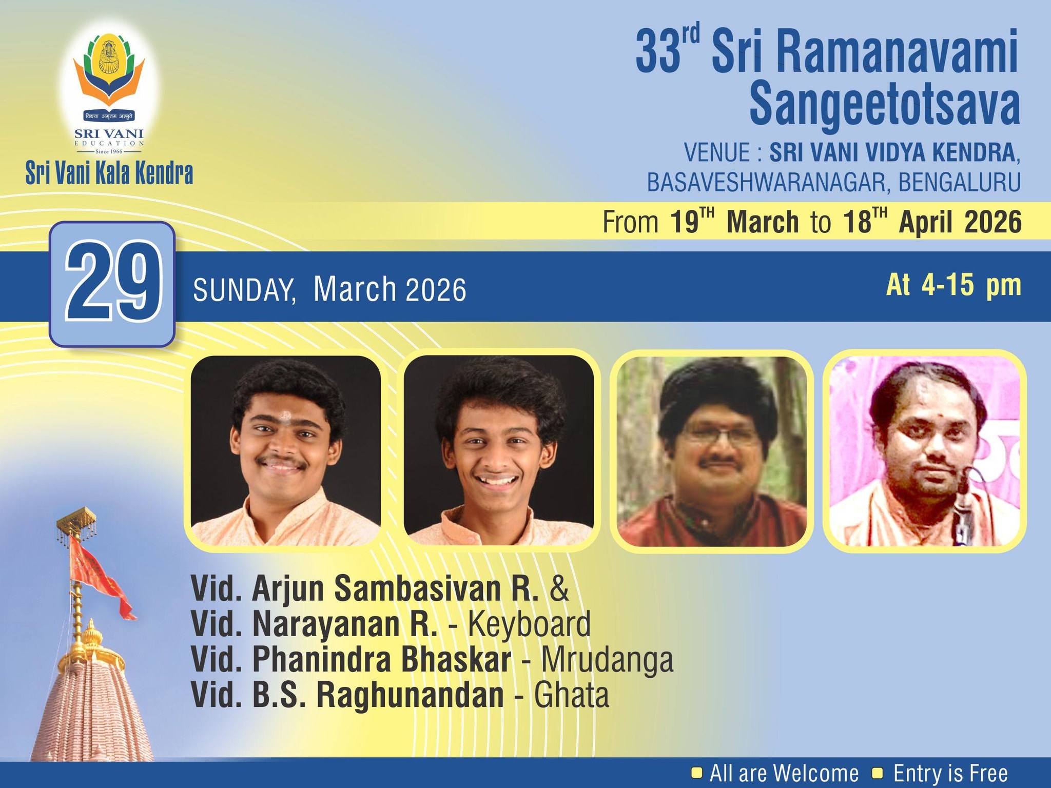 Carnatic Keyboard Concert poster