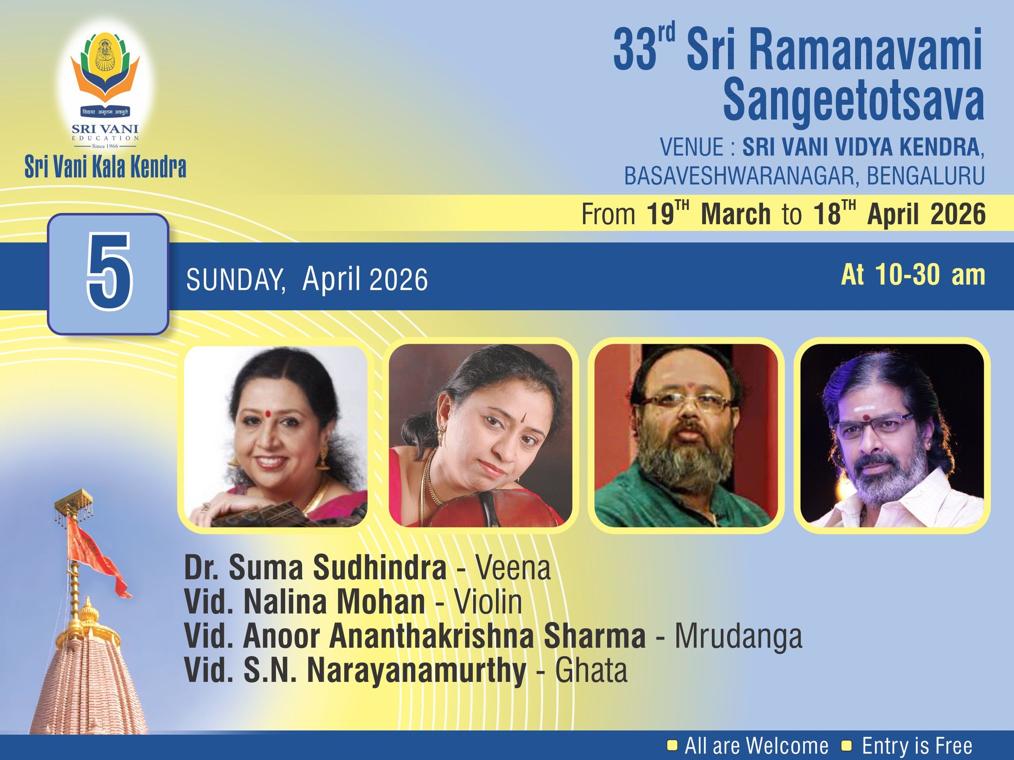 Carnatic Veena Concert poster