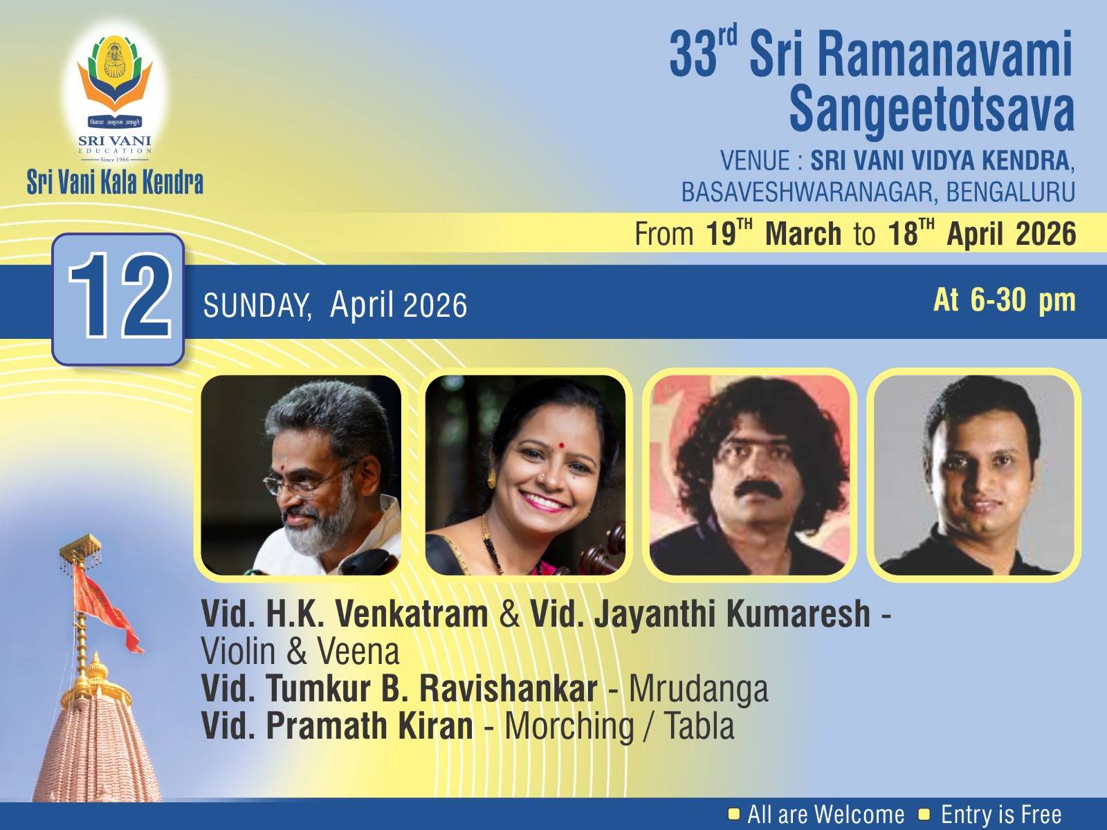 Carnatic Violin & Veena Jugalbandhi poster