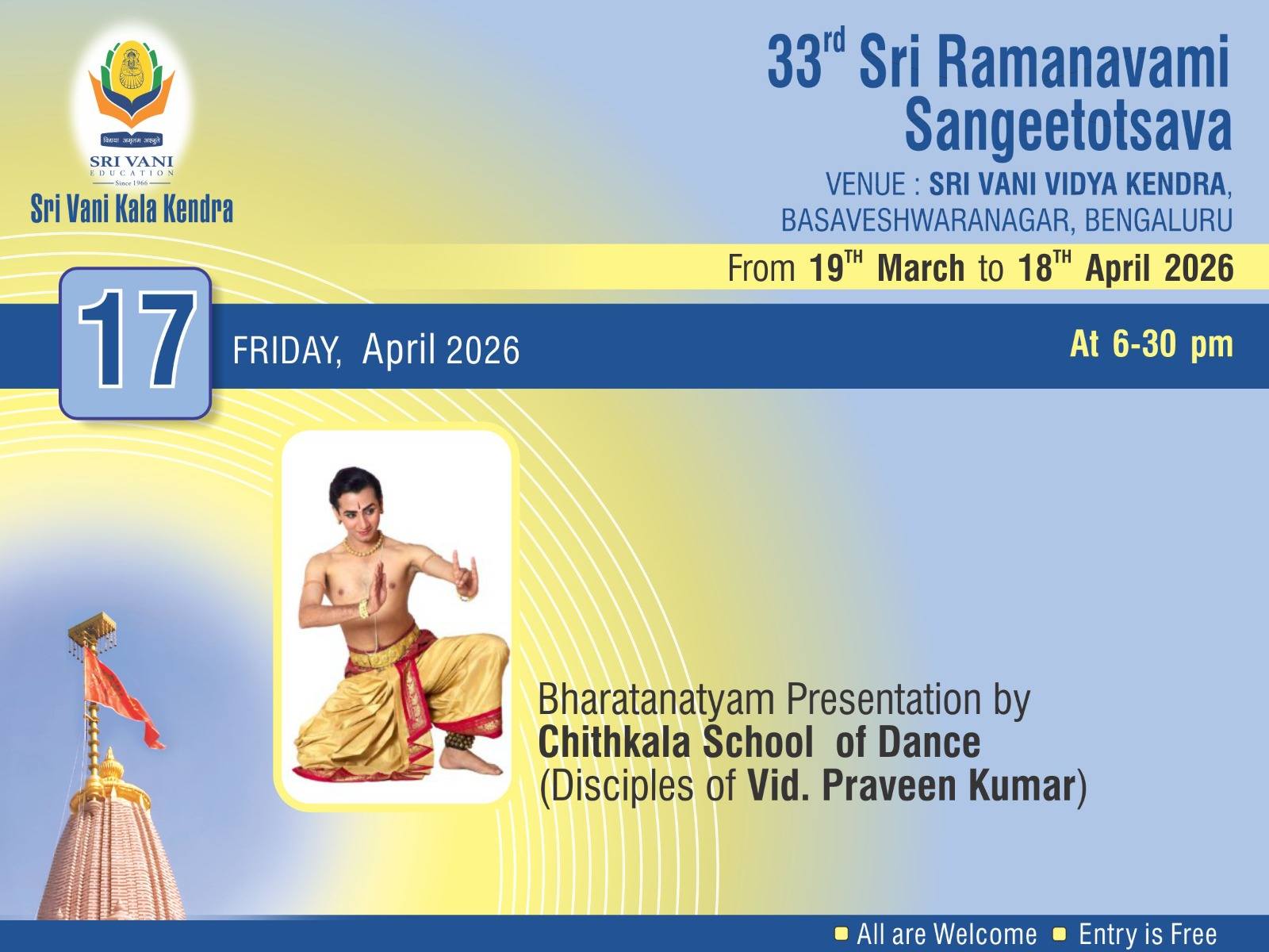Bharatanatyam Presentation poster