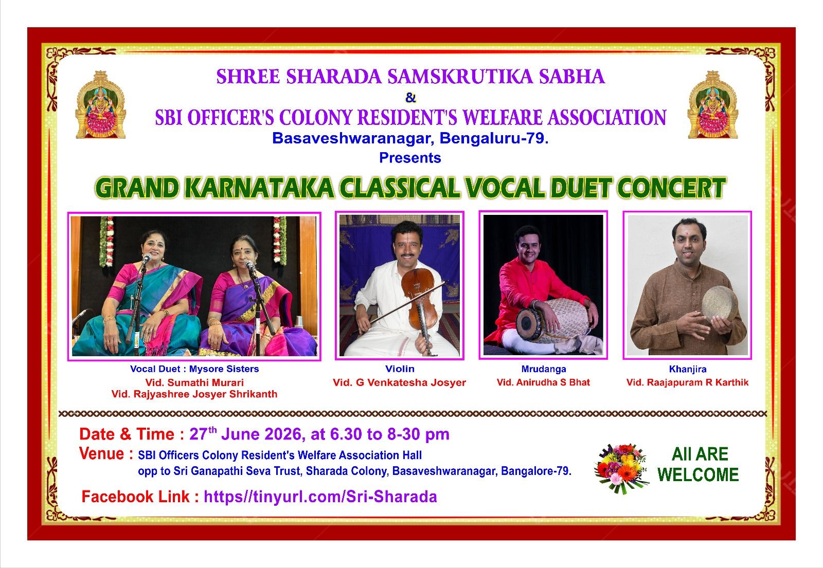 Grand Karnataka Classical Vocal Duet Concert