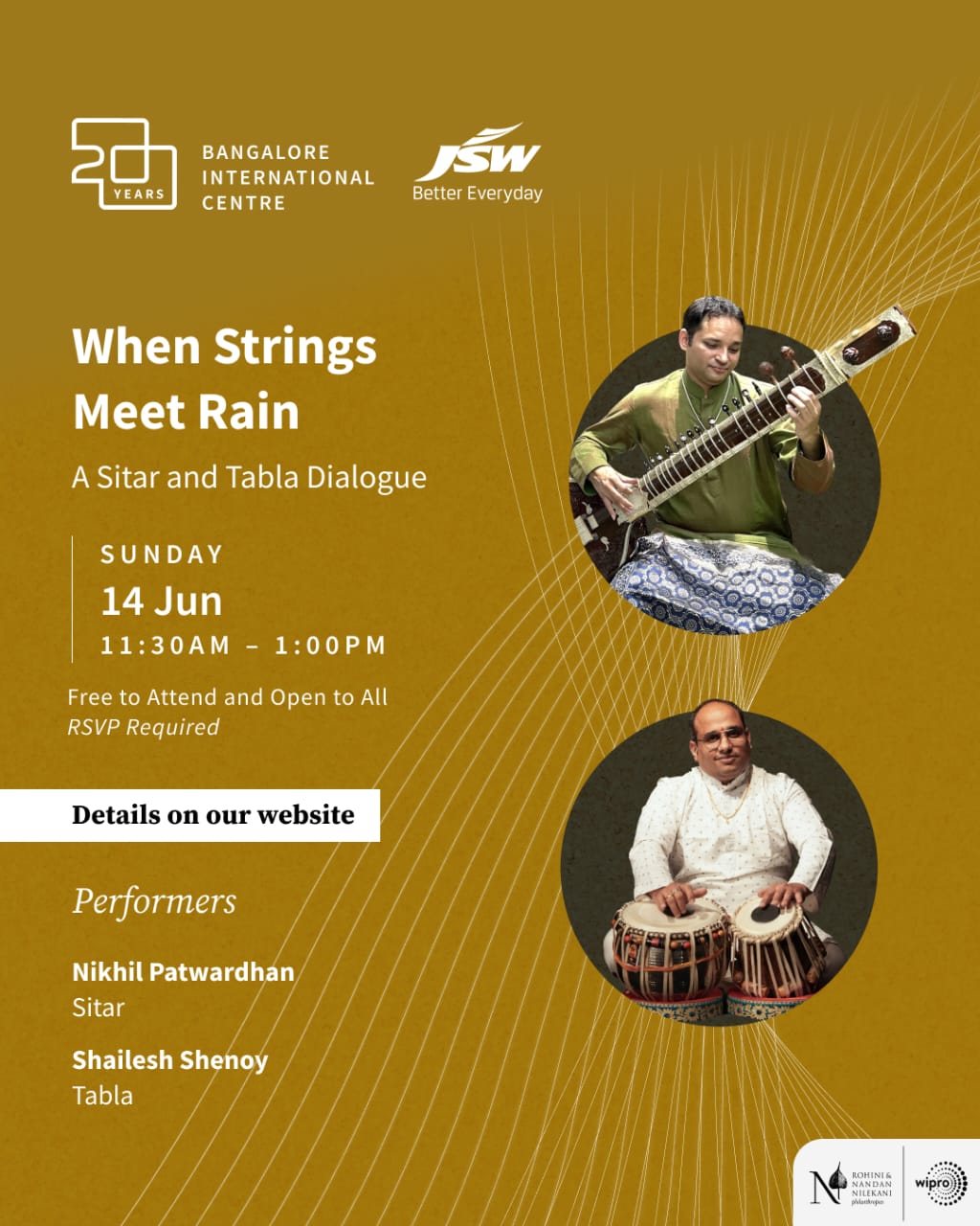 When Strings Meet Rain