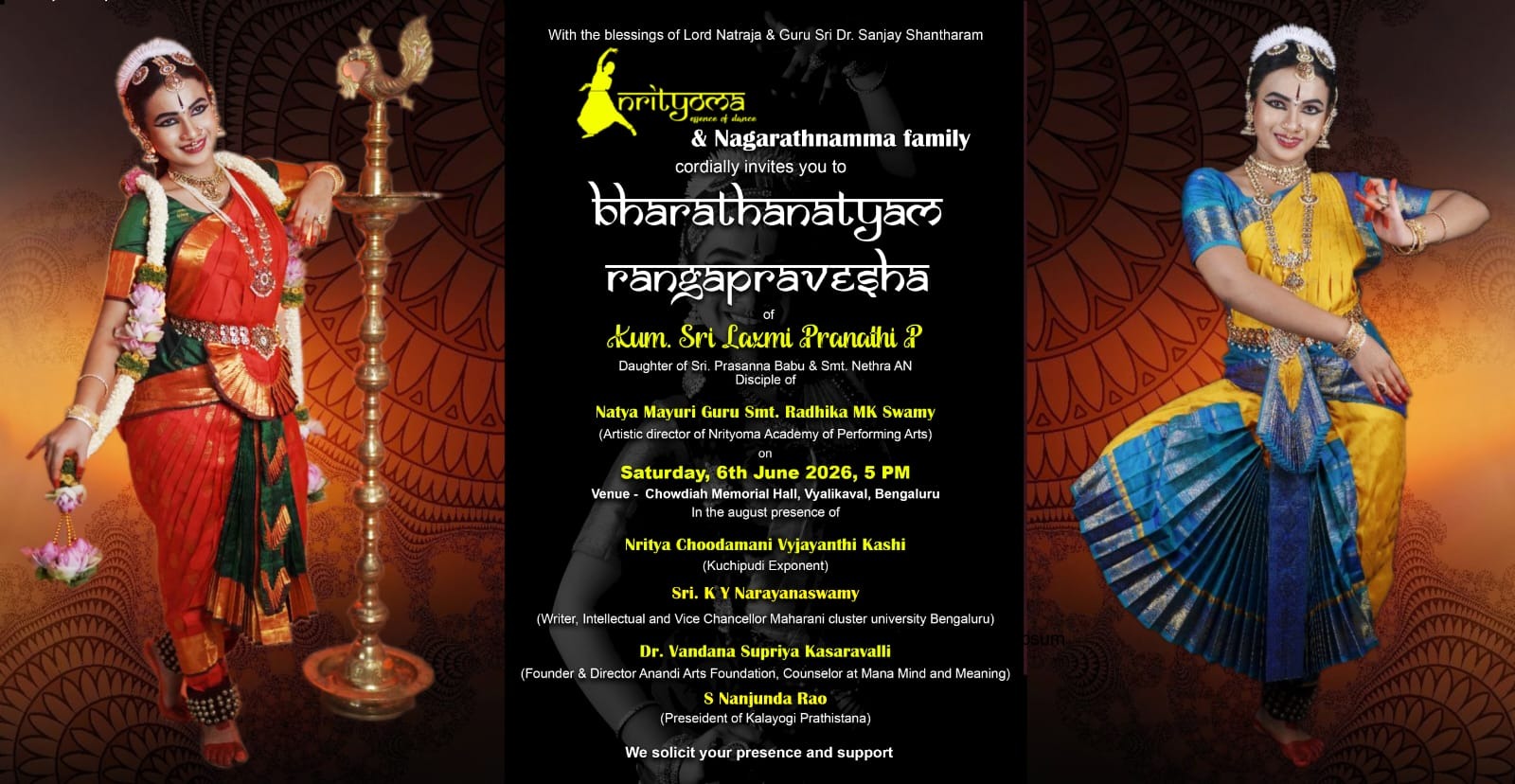 Bharathanatyam Rangapravesha of Kum. Sri Laxmi Pranaihi P