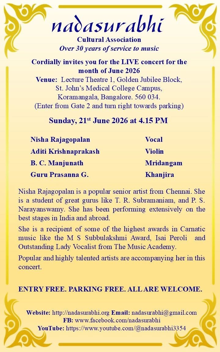 LIVE concert for the month of June 2026