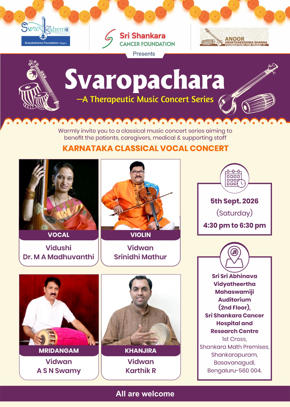 Svaropachara - A Therapeutic Music Concert Series