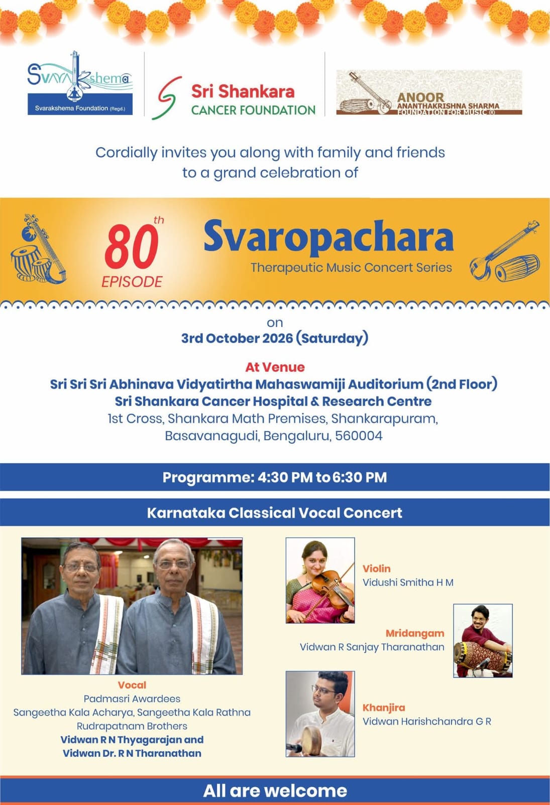 Svaropachara - 80th Episode Therapeutic Music Concert Series
